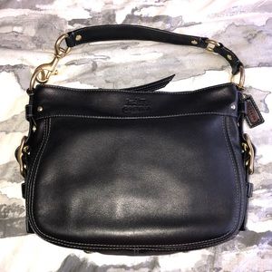 Coach Black Leather Zoe Purse